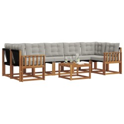 Ensemble de canapés d'extérieur 8 pcs Gris Naturel et Clair 526489526489