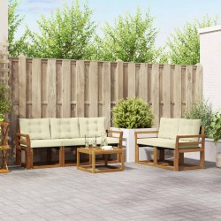 Ensemble de canapés d'extérieur 6 pcs Naturel et Crème 526499526499