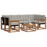 Ensemble de canapés d'extérieur 7 pcs Gris Naturel et Clair 526500526500