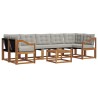 Ensemble de canapés d'extérieur 8 pcs Gris Naturel et Clair 526504526504