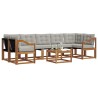 Ensemble de canapés d'extérieur 8 pcs Gris Naturel et Clair 526504526504