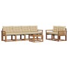 Ensemble de canapés d'extérieur 7 pcs Naturel et Beige 526516526516