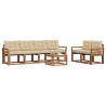 Ensemble de canapés d'extérieur 7 pcs Naturel et Beige 526516526516