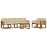 Ensemble de canapés d'extérieur 7 pcs Naturel et Beige 526519526519