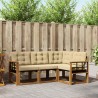 Ensemble de canapés d'extérieur 4 pcs Naturel et Beige 526520526520