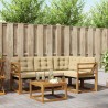 Ensemble de canapés d'extérieur 5 pcs Naturel et Beige 526522526522