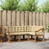 Ensemble de canapés d'extérieur 4 pcs Naturel et Beige 526530526530