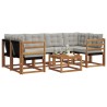 Ensemble de canapés d'extérieur 7 pcs Gris Naturel et Clair 526534526534