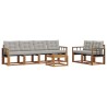 Ensemble de canapés d'extérieur 7 pcs Gris Naturel et Clair 526535526535