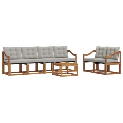 Ensemble de canapés d'extérieur 7 pcs Gris Naturel et Clair 526537526537