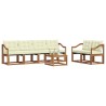 Ensemble de canapés d'extérieur 7 pcs Naturel et Crème 526538526538
