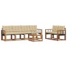 Ensemble de canapés d'extérieur 7 pcs Naturel et Beige 526539526539