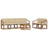 Ensemble de canapés d'extérieur 7 pcs Naturel et Beige 526543526543
