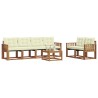 Ensemble de canapés d'extérieur 7 pcs Naturel et Crème 526545526545