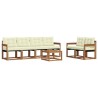 Ensemble de canapés d'extérieur 7 pcs Naturel et Crème 526546526546