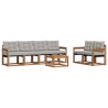 Ensemble de canapés d'extérieur 7 pcs Gris Naturel et Clair 526549526549