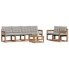 Ensemble de canapés d'extérieur 7 pcs Gris Naturel et Clair 526549526549