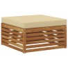 Ensemble de canapés d'extérieur 4 pcs Naturel et Beige 526561526561