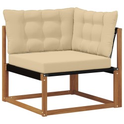 Ensemble de canapés d'extérieur 5 pcs Naturel et Beige 526564526564