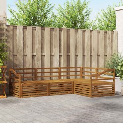 Ensemble de canapés d'extérieur 4 pcs Naturel 526572526572