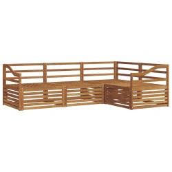 Ensemble de canapés d'extérieur 4 pcs Naturel 526572526572