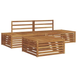 Ensemble de canapés d'extérieur 3 Pièce Naturel 526575526575