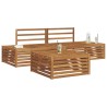Ensemble de canapés d'extérieur 3 Pièce Naturel 526575526575