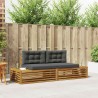 Ensemble de canapés d'extérieur 2 Pièce Naturel et Anthracite 526577526577