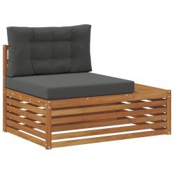 Ensemble de canapés d'extérieur 2 Pièce Naturel et Anthracite 526577526577