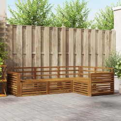 Ensemble de canapés d'extérieur 4 pcs Naturel 526605526605