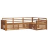 Ensemble de canapés d'extérieur 4 pcs Naturel 526605526605