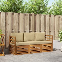 Ensembles de canapés avec coussin 3 pcs Naturel et Beige 526607526607