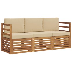 Ensembles de canapés avec coussin 3 pcs Naturel et Beige 526607526607