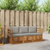 Ensembles de canapés avec coussin 3 pcs Gris Naturel et Clair 526609526609