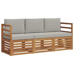 Ensembles de canapés avec coussin 3 pcs Gris Naturel et Clair 526609526609
