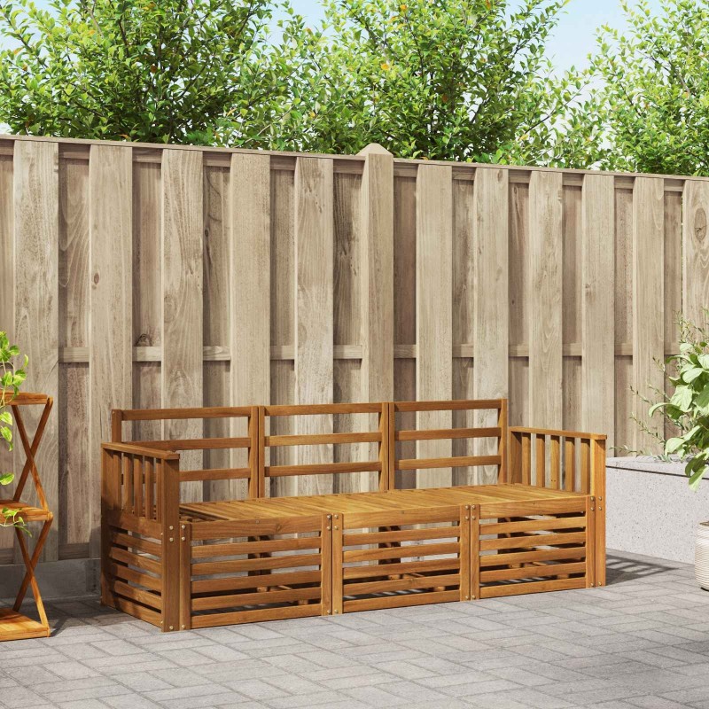 Ensembles de canapés 3 pcs Naturel Bois d'Acacia Massif 526612526612