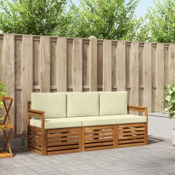 Ensembles de canapés avec coussin 3 pcs Naturel et Crème 526614526614