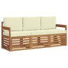 Ensembles de canapés avec coussin 3 pcs Naturel et Crème 526614526614