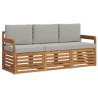 Ensembles de canapés avec coussin 3 pcs Gris Naturel et Clair 526615526615