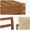 Ensemble de canapés d'extérieur 4 pcs Naturel et Beige 526616526616