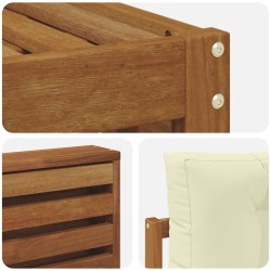 Ensemble de canapés d'extérieur 4 pcs Naturel et Crème 526618526618