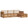 Ensemble de canapés d'extérieur 4 pcs Naturel 526619526619