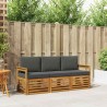 Ensembles de canapés avec coussin 3 pcs Naturel et Anthracite 526621526621