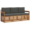 Ensembles de canapés avec coussin 3 pcs Naturel et Anthracite 526621526621