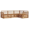 Ensemble de canapés d'extérieur 4 pcs Naturel 526622526622