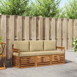 Ensembles de canapés avec coussin 3 pcs Naturel et Beige 526625526625