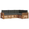 Ensemble de canapés d'extérieur 4 pcs Naturel et Anthracite 526629526629