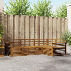 Ensemble de canapés d'extérieur 4 pcs Naturel 526632526632