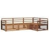 Ensemble de canapés d'extérieur 4 pcs Naturel 526632526632