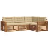 Ensemble de canapés d'extérieur 4 pcs Naturel et Beige 526633526633